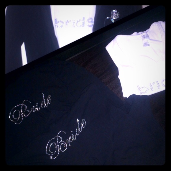 "Bride" Bling Sweater & Yoga Pant w/ Bling Tee