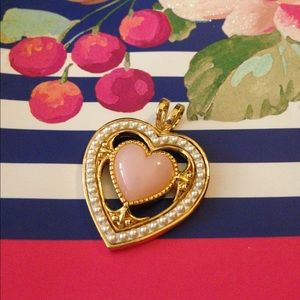 Pink heart pendant
