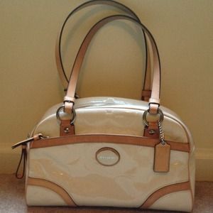 COACH  Peyton Embossed Patent Satchel