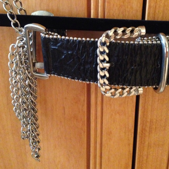 BB Simon Accessories - Leather Champagne Belt