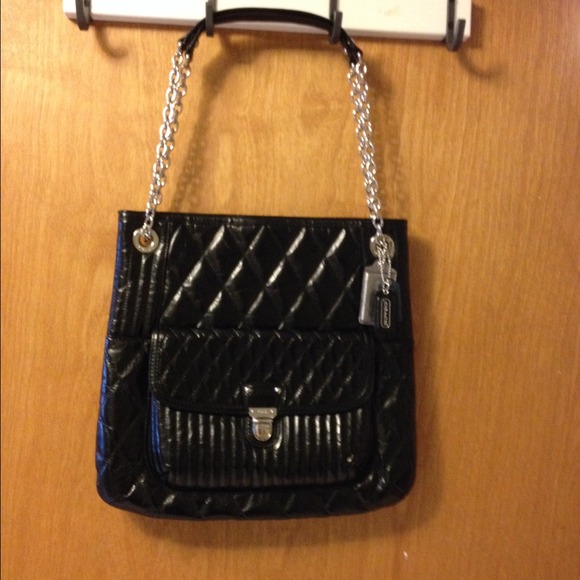 Coach Black Leather Shoulder bag