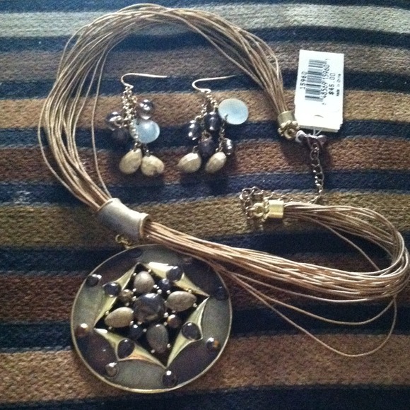 Erica Lyons Statement Necklace & Matching Earrings