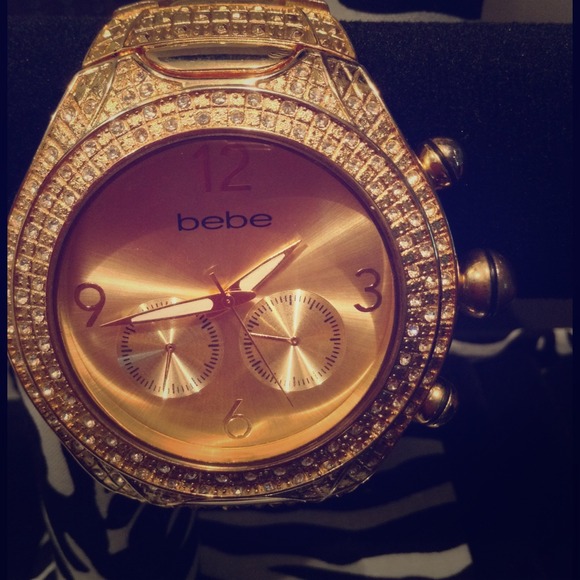 BEBE  GOLD large authentic WATCH......SALE