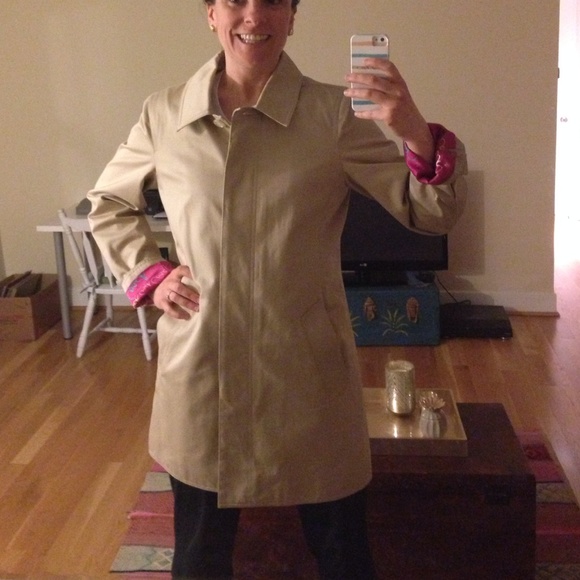 Coach trench coat with pink lining - Picture 4 of 4