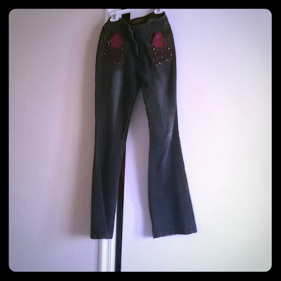 Denim flared pants - Picture 1 of 1