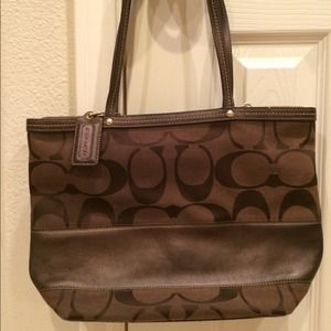 Coach signature handbag