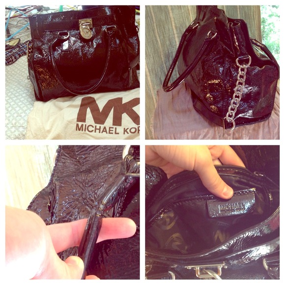 Micheal Kors Patent leather satchel