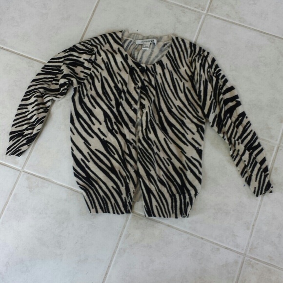 Forever 21 zebra cardigan size small