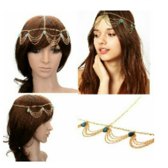 Accessories - Fashion metal headpiece gold tone jewelry