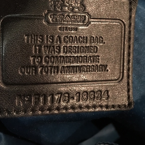 ‼️SOLD‼️EUC Coach's 70th Anniversary Black Purse - Picture 4 of 8