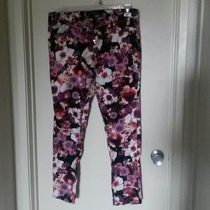 Size 11 Almost Famous floral pants