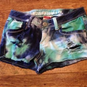 Tie dye shorts