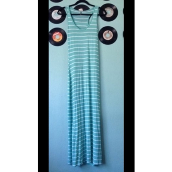 Mint Stripped Maxi Dress (NWOT) - Picture 2 of 2