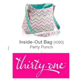 Thirty One Gifts Inside Out bag party punch