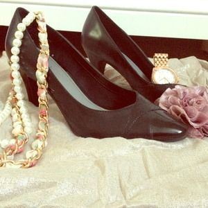 Sleek black heels *RESERVED*