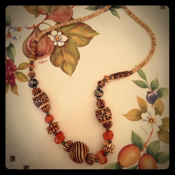 Intricate tribal design inspired necklace  11" - Picture 1 of 4