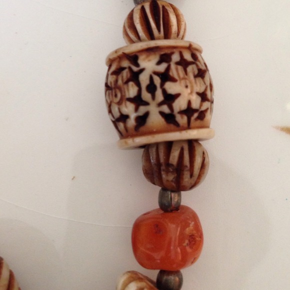 Intricate tribal design inspired necklace  11" - Picture 2 of 4