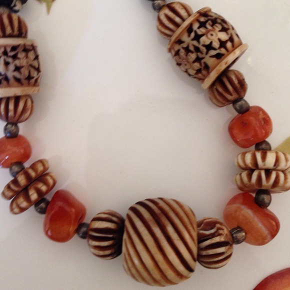 Intricate tribal design inspired necklace  11" - Picture 4 of 4