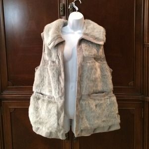 Faux fur vest