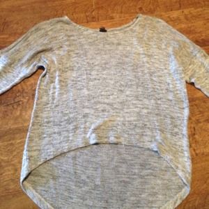 Grey cropped sweater