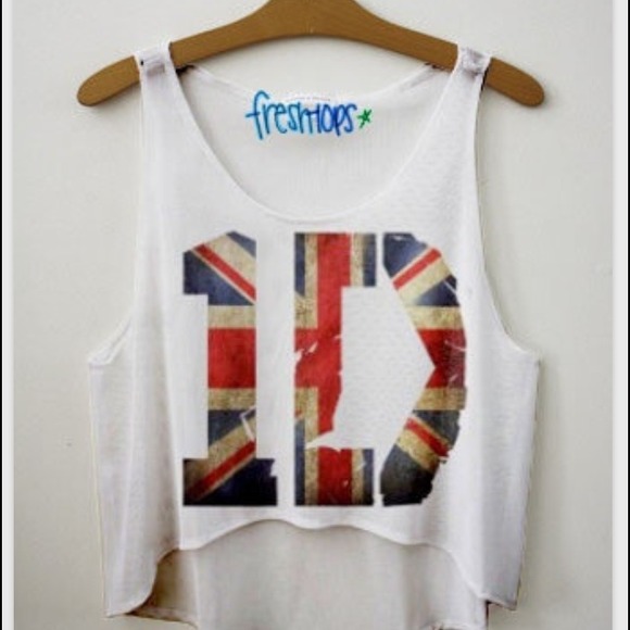 White 1D cropped tank