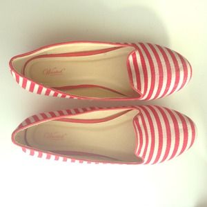Red Stripe Flats