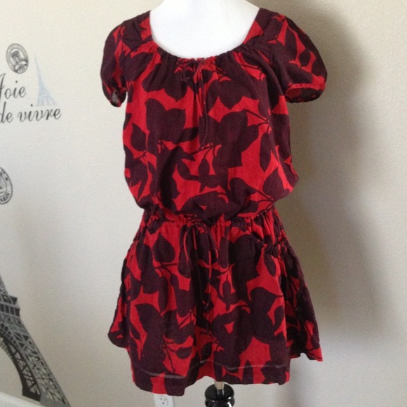 French Collection red cotton dress