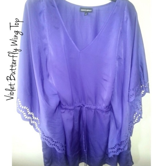 Price Drop‼️ Violet Drawstring Top 💜