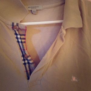 Mens long sleeve Burberry Polo