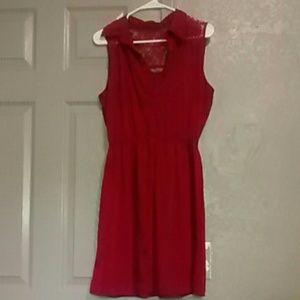 Burgundy dress