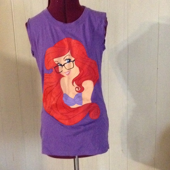 Nerd ariel little mermaid tee