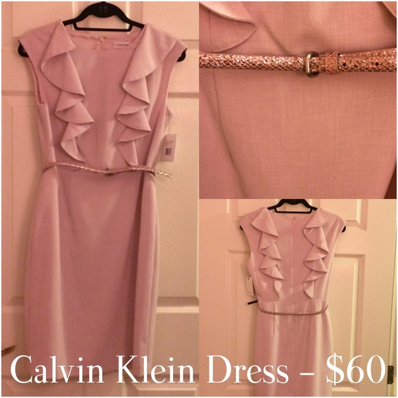 BUNDLED Calvin Klein Ruffle Shift Dress