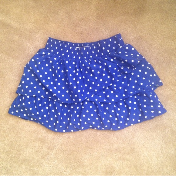 NWOT polkadot ruffle skirt