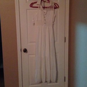 Never worn white collar dress