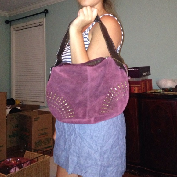 Boho purple bag