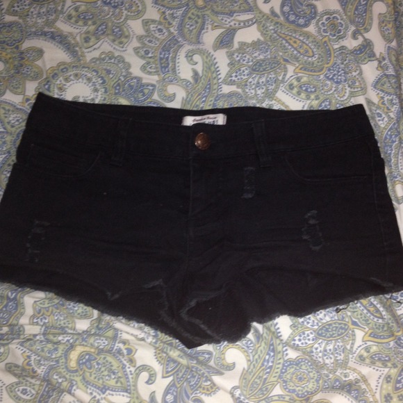 black denim love h81 (f21) shorts