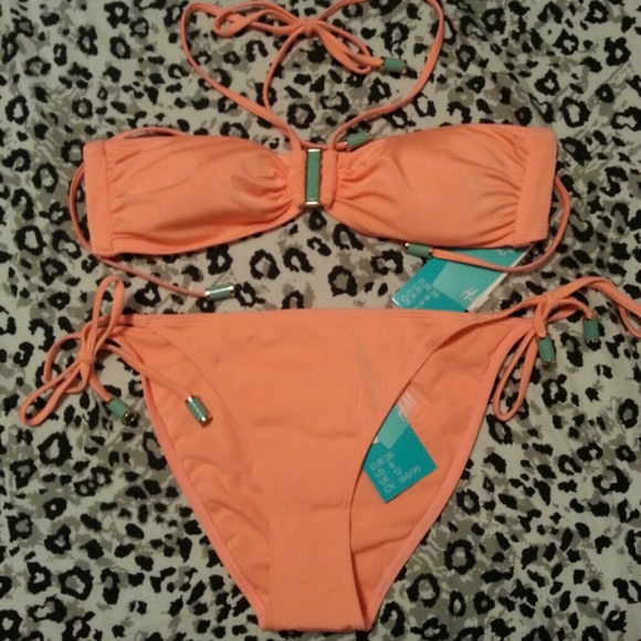 Orange and Aqua Bikini