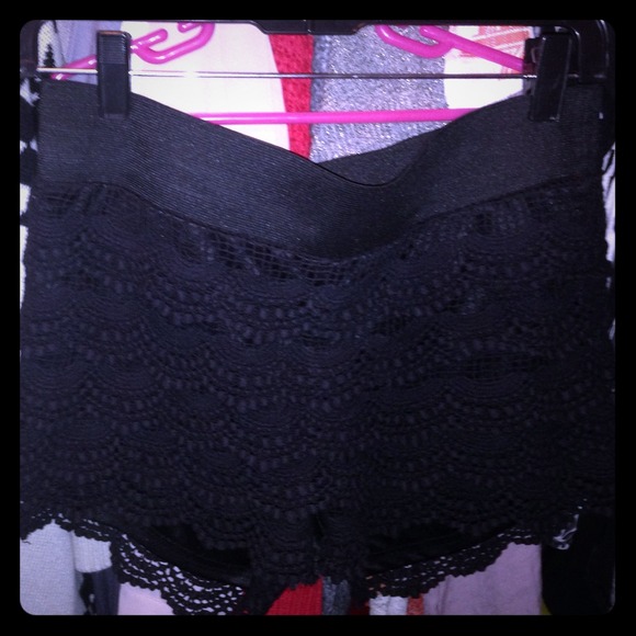 ❌❌Sold❌❌Lace black shorts