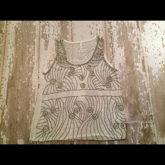 New Beaded Sheer Tank