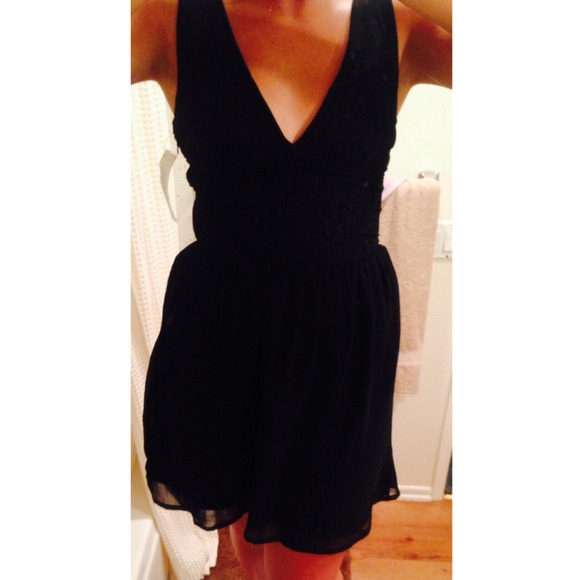 wildcat Dresses & Skirts - Sheer Black Embroider Dress and red pants