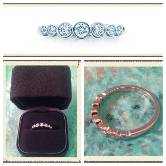 Auth Tiffany & Co Jazz Diamond & Platinum Ring - Picture 3 of 4