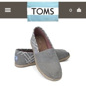 BLUE DENIM EMBROIDERED TOMS!