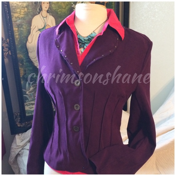 🌸Beautiful Boysenberry Blazer