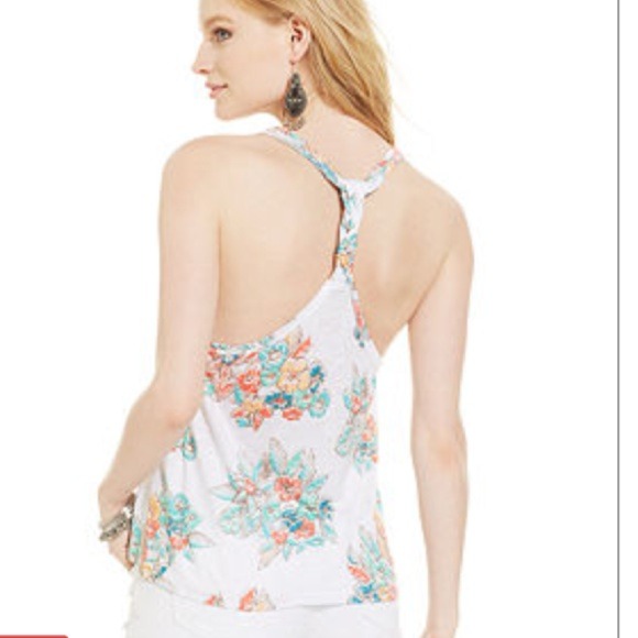 American Rag Floral Print Racerback - Picture 2 of 3