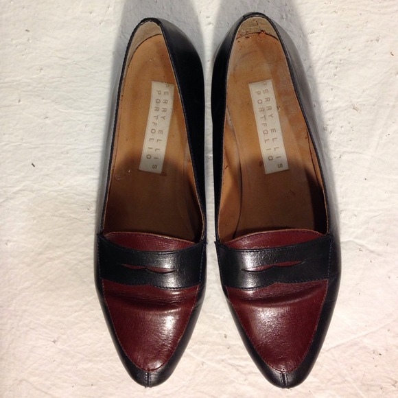 Perry Ellis "Portfolio" two tone loafers