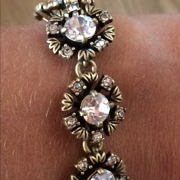 New Floral Flower bracelet vintage JCrew style - Picture 2 of 3