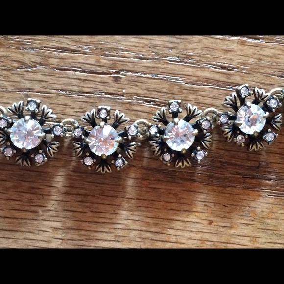 New Floral Flower bracelet vintage JCrew style - Picture 3 of 3