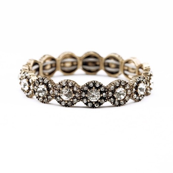 New Floral Flower stretch Bracelet bangle elastic