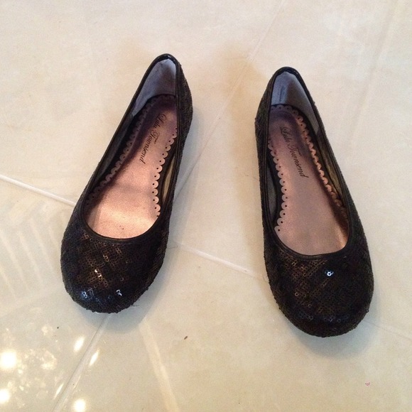 Black sequin Lulu Townsend Flats