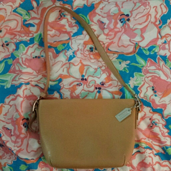 Leather Coach Shoulder Bag